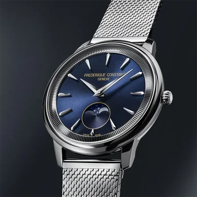 FREDERIQUE CONSTANT - MONETA - MESH - BLUE DIAL