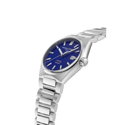 Frederique Constant Highlife COSC - 39mm - Bl� skive, st�llenke + bl� skinnrem -