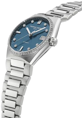 FC - HIGHLIFE LADIES - SPARKLING - LIGHT BLUE DIAL - DIA BEZEL - STEEL BRACELET