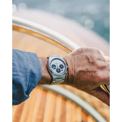 Frederique Constant Highlife Chronograph - Hvit skive