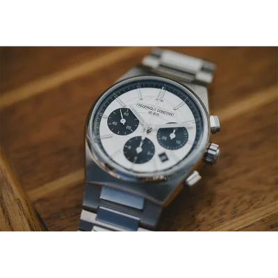 Frederique Constant Highlife Chronograph - Hvit skive