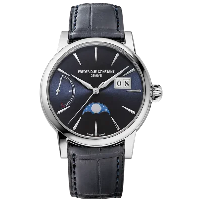 FREDERIQUE CONSTANT - Manufacture Classic Power Reserve Big Date - Blue dial,