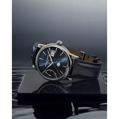 FREDERIQUE CONSTANT - Manufacture Classic Power Reserve Big Date - Blue dial,