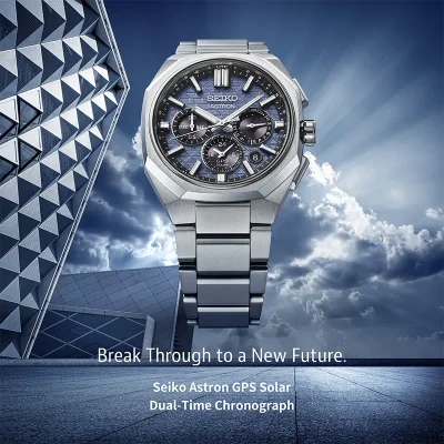 Seiko HAB001J1 Herreklokke Bl� med Safirglass og Solar