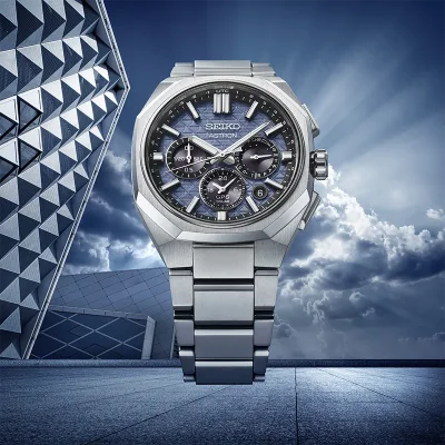 Seiko HAB001J1 Herreklokke Bl� med Safirglass og Solar