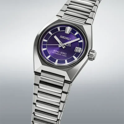 Seiko HKF001J1 Herreklokke Mekanisk Safirglass Lilla 41 mm