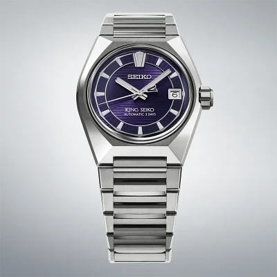 Seiko HKF001J1 Herreklokke Mekanisk Safirglass Lilla 41 mm