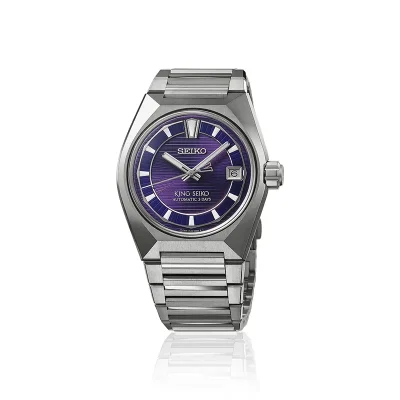 Seiko HKF001J1 Herreklokke Mekanisk Safirglass Lilla 41 mm
