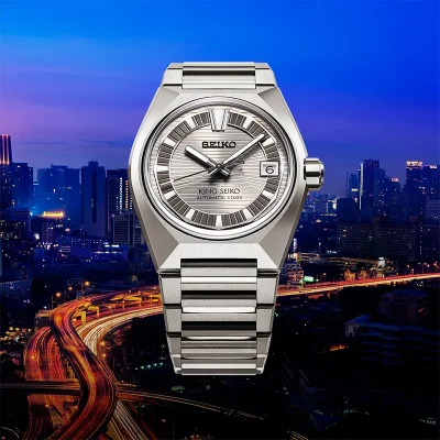 Seiko HKF001J1 Herreklokke Mekanisk Safirglass Lilla 41 mm