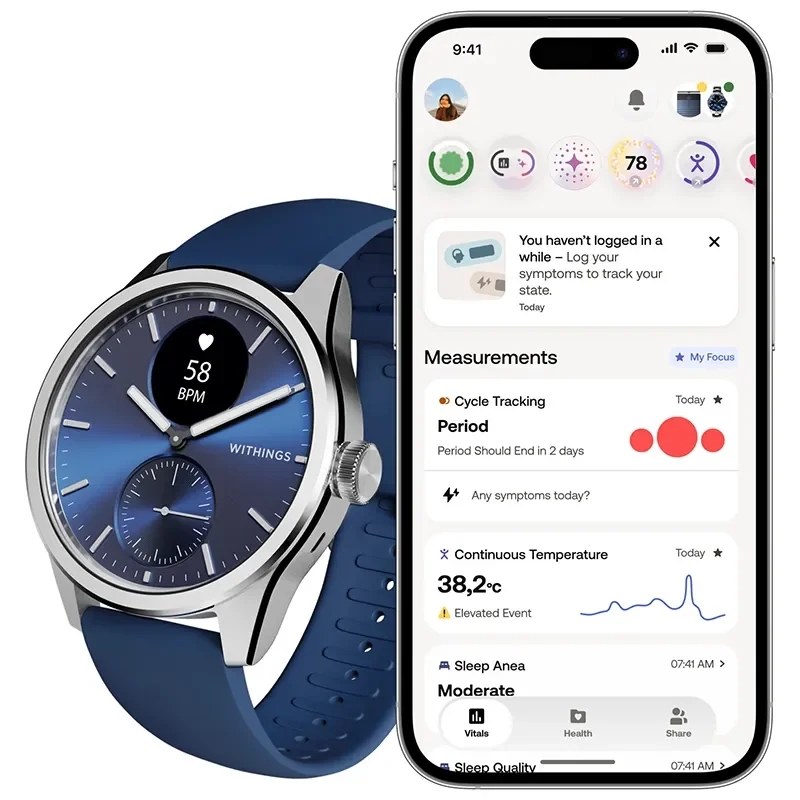 SCANWATCH 2 MIDNIGHT BLUE  42MM