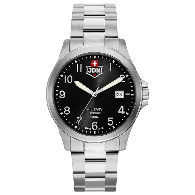 JDM+ JDM-WG001-09 herreklokke svart 40 mm safirglass
