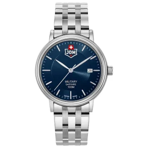 JDM+ JDM-WG004-03 herreklokke bl� safirglass 40 mm