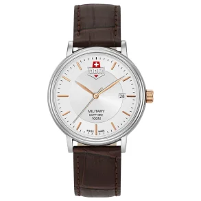JDM+ JDM-WG004-06 herreklokke s�lv med safirglass