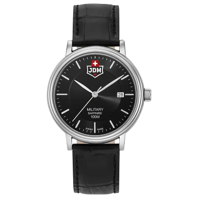 JDM+ JDM-WG004-07 herreklokke svart safirglass quartz