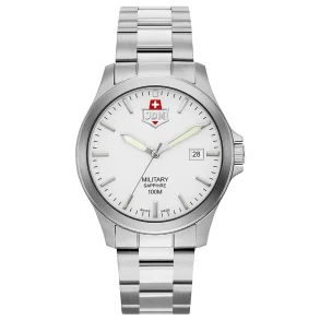 JDM+ JDM-WG005-01 Herreklokke hvit med safirglass