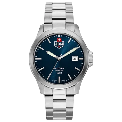 JDM+ JDM-WG005-03 herreklokke bl� 40 mm safirglass