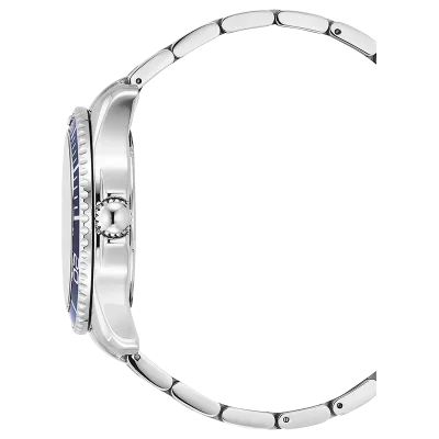 JDM+ JDM-WG022-01 herreklokke med bl� urskive og safirglass