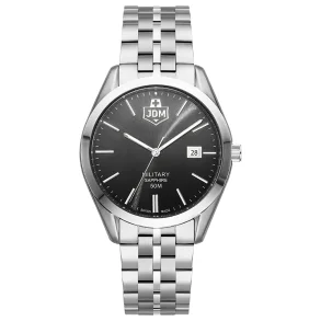 JDM+ JDM-WG023-03 herreklokke svart 41 mm safirglass