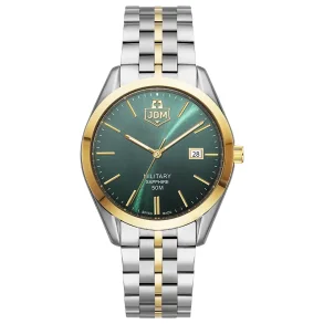 JDM+ JDM-WG023-06 gr�nn herreklokke med safirglass