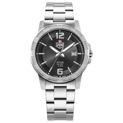 JDM+ JDM-WG025-01 herreklokke svart 42 mm safirglass