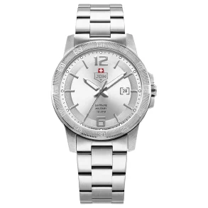 JDM+ JDM-WG025-02 herreklokke s�lv safirglass