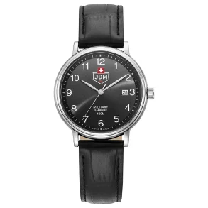 JDM+ JDM-WG026-01 herreklokke svart med safirglass