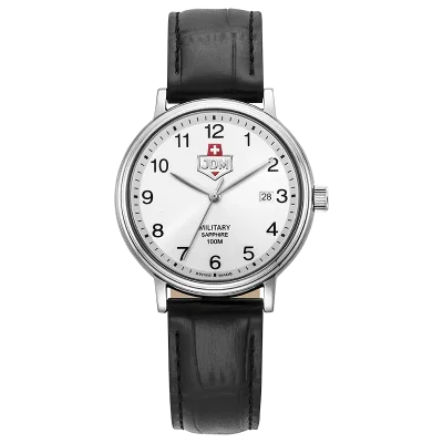 JDM+ JDM-WG026-02 herreklokke hvit 40 mm safirglass