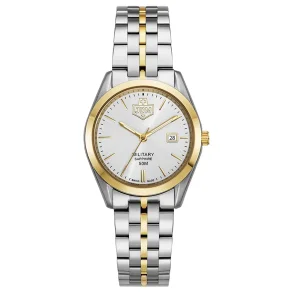 JDM+ JDM-WL024-07 s�lv dameklokke 31mm safirglass