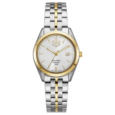 JDM+ JDM-WL024-07 s�lv dameklokke 31mm safirglass
