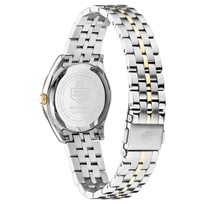 JDM+ JDM-WL024-07 s�lv dameklokke 31mm safirglass