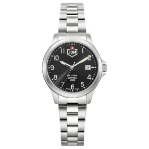 JDM+ JDM-WL030-02 dameklokke svart safirglass 30 mm