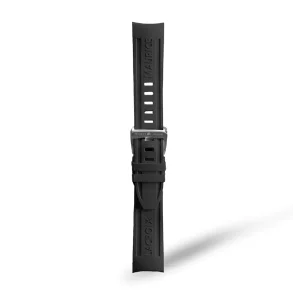BLACK RUBBER FOR PT6248 WITH STAINLESS STEEL END-PIECE & PIN BUCKLE