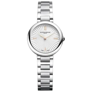 Baume & Mercier MOA10848 dameklokke s�lv med safirglass