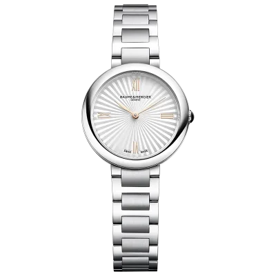Baume & Mercier MOA10848 dameklokke s�lv med safirglass