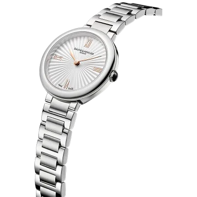 Baume & Mercier MOA10848 dameklokke s�lv med safirglass