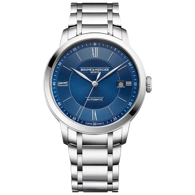 Baume & Mercier MOA10880 herreklokke bl� safirglass 40 mm