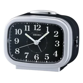 SEIKO ALARM CLOCK 10X8X6 SWEEP BELL SNOOZE  QHK060A