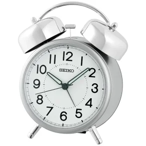 SEIKO ALARM CLOCK 15X12X8 SWEEP BELL SNOOZE LIGHT QHK063S
