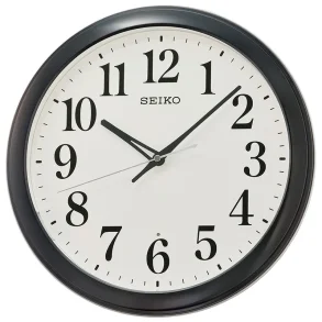 SEIKO WALL CLOCK 33X4CM AUTO LIGHT (HI/LO)'