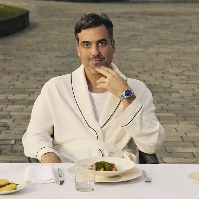 Tissot T1658071104100 - Bl� herreklokke med safirglass og automatisk urverk