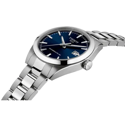 Tissot T1658071104100 - Bl� herreklokke med safirglass og automatisk urverk