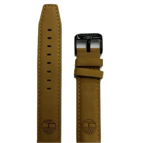 LEATHER STRAP TBL WHEAT 20MM STL BUCKLE